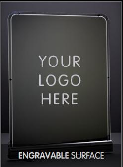 With Glowwrite you Write-On then when you are done you Wipe-Off Illuminated Signs