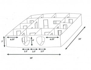Laser Tag Arena Diagram